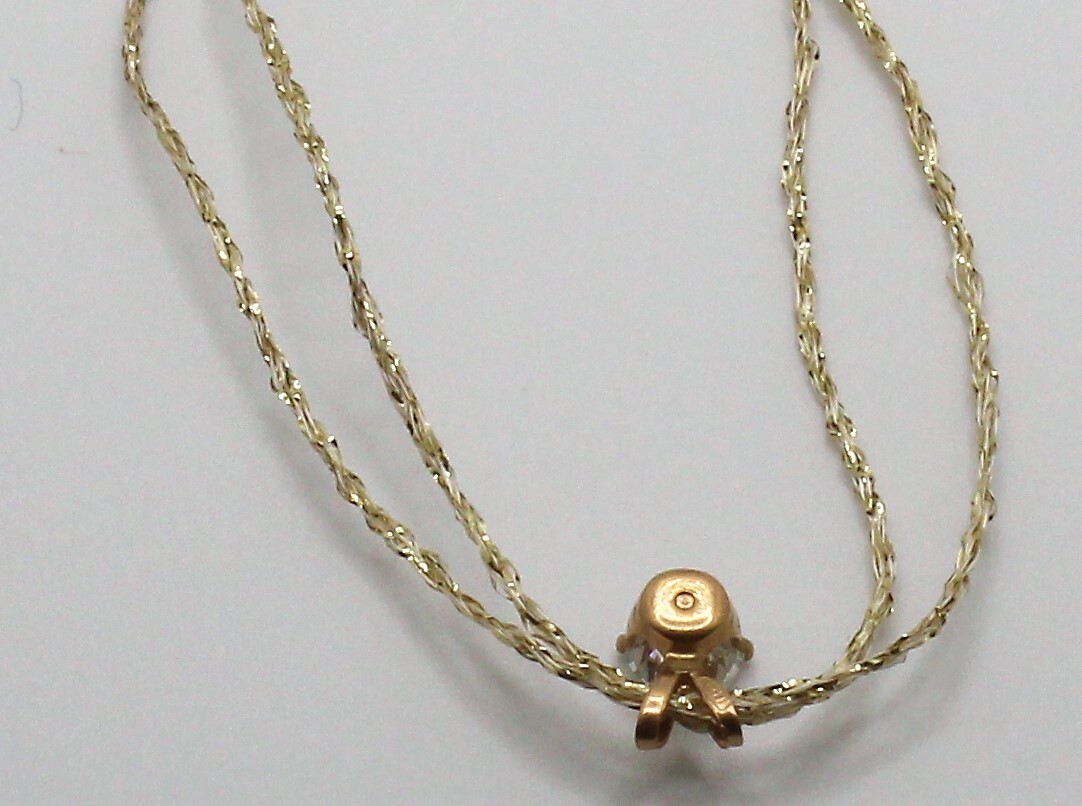 Pendant/Charm1 14K solid Gold and cubic zirconia – vintage , unused.