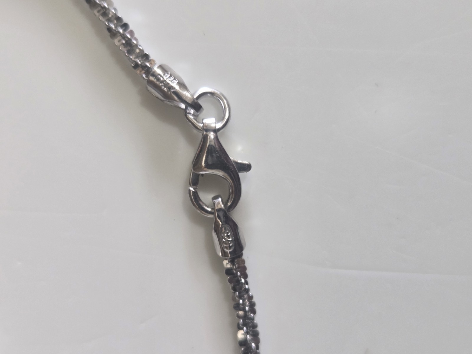 New, Never Worn 7″ .925 Sterling Sparkle Rope Chain Bracelet. Unisex.