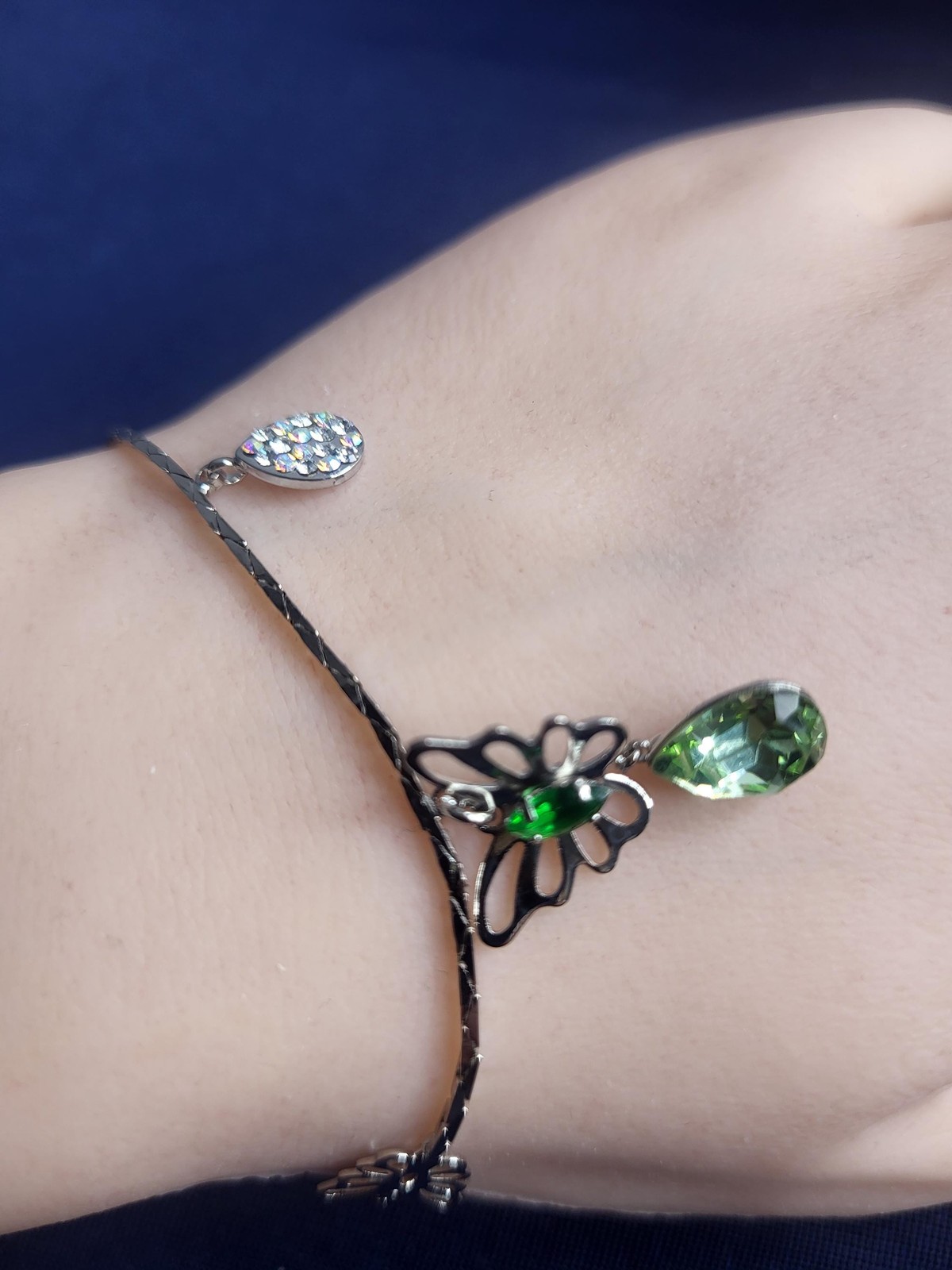 Fluttering elegance stainless steel butterfly bracelet