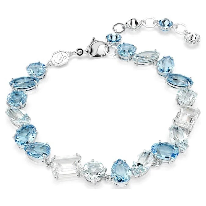 Swarovski Gema Bracelet Mixed-cut, glittering and dazzling, rhodium-plated