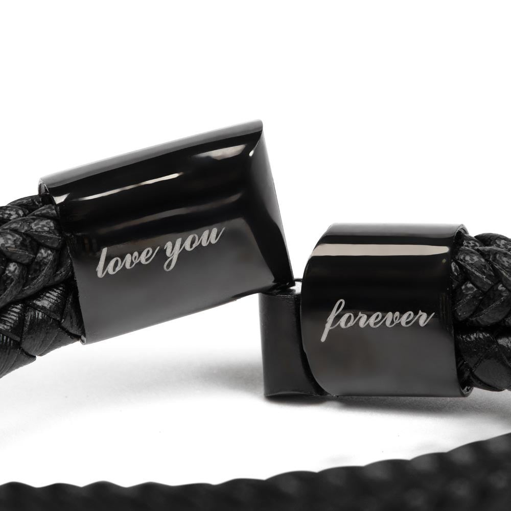 Dad To Son Leather Bracelet Coming Of Age Gifts Teenage Son Heartfelt Jewelry