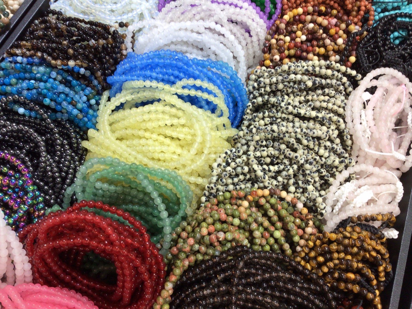 6MM Round Beaded Handmade Natural Gemstone Balance Stretch Bracelet Healing 7.5″
