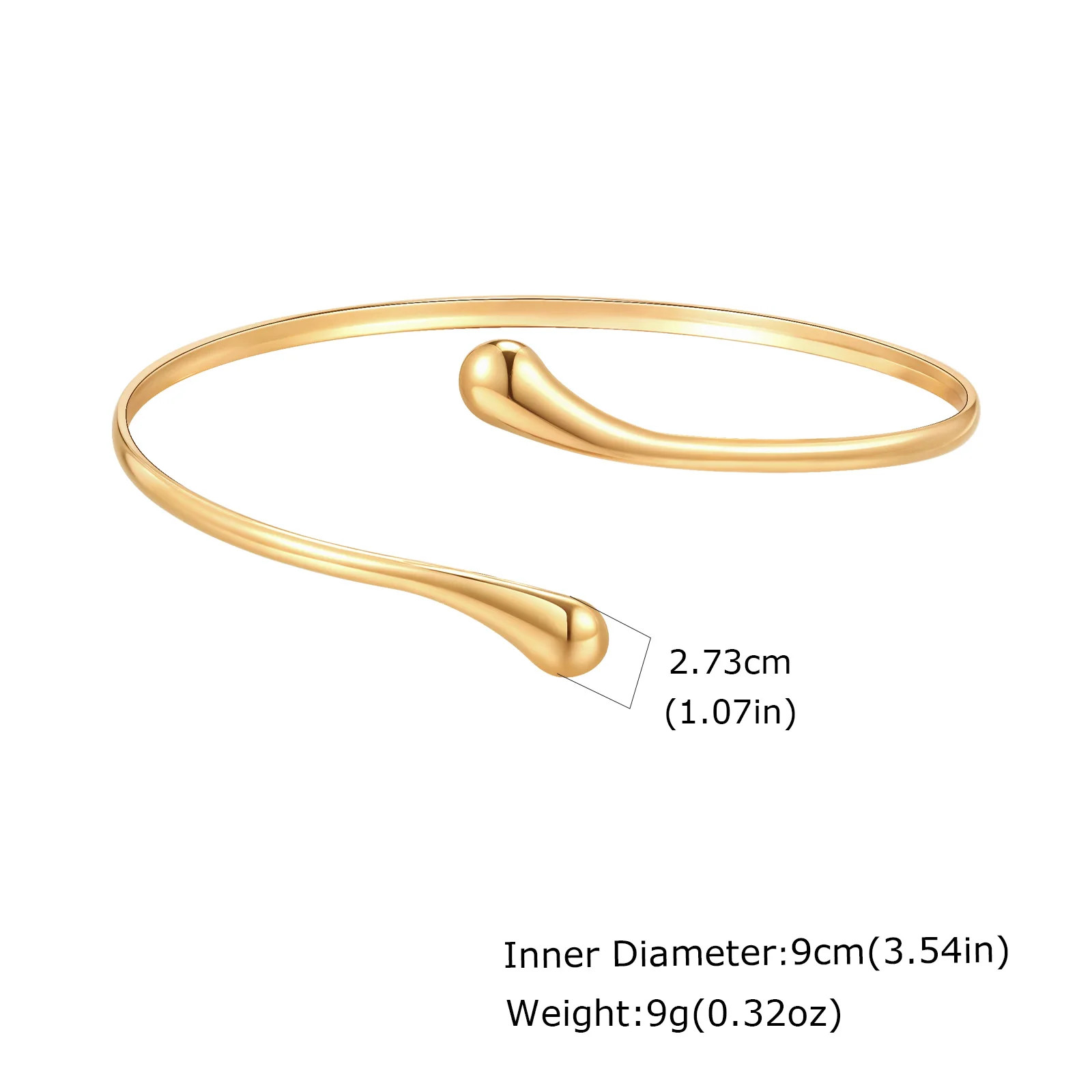 Bracelet for Women Stainless Steel Geometric Coil Upper Arm Band Armlets Jewelry