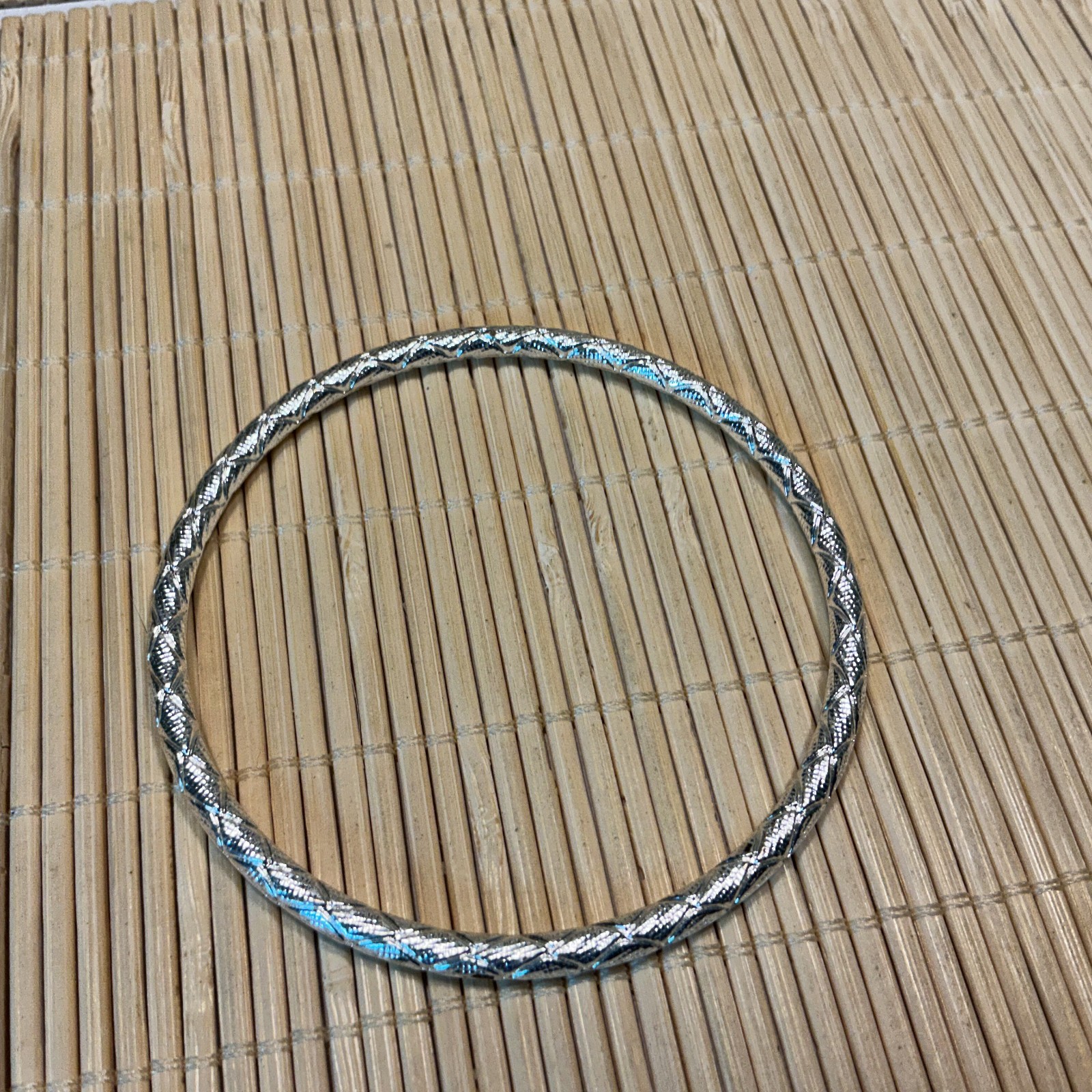 Fashion Bracelet Cast Silver Tone Metal Tube Bangle Lot 101D