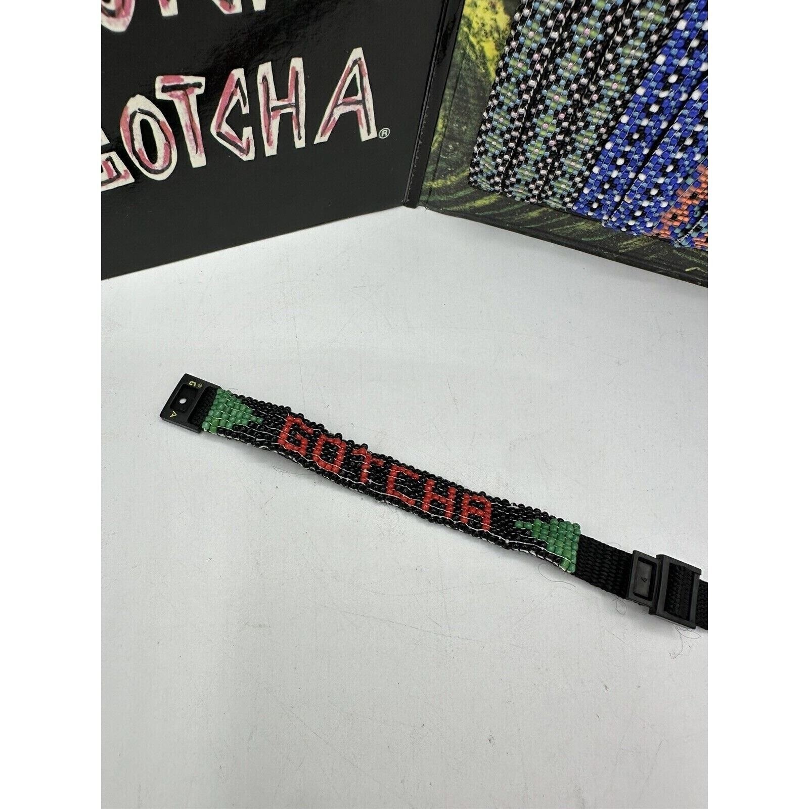Vintage Gotcha Bracelet Adult Unisex Surf Skate Braided Wrap Multi 80s 90s