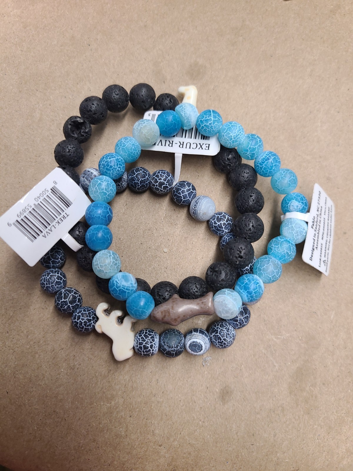 Lot Of 3 Fahlo Bracelets No Tracking Cards 100651