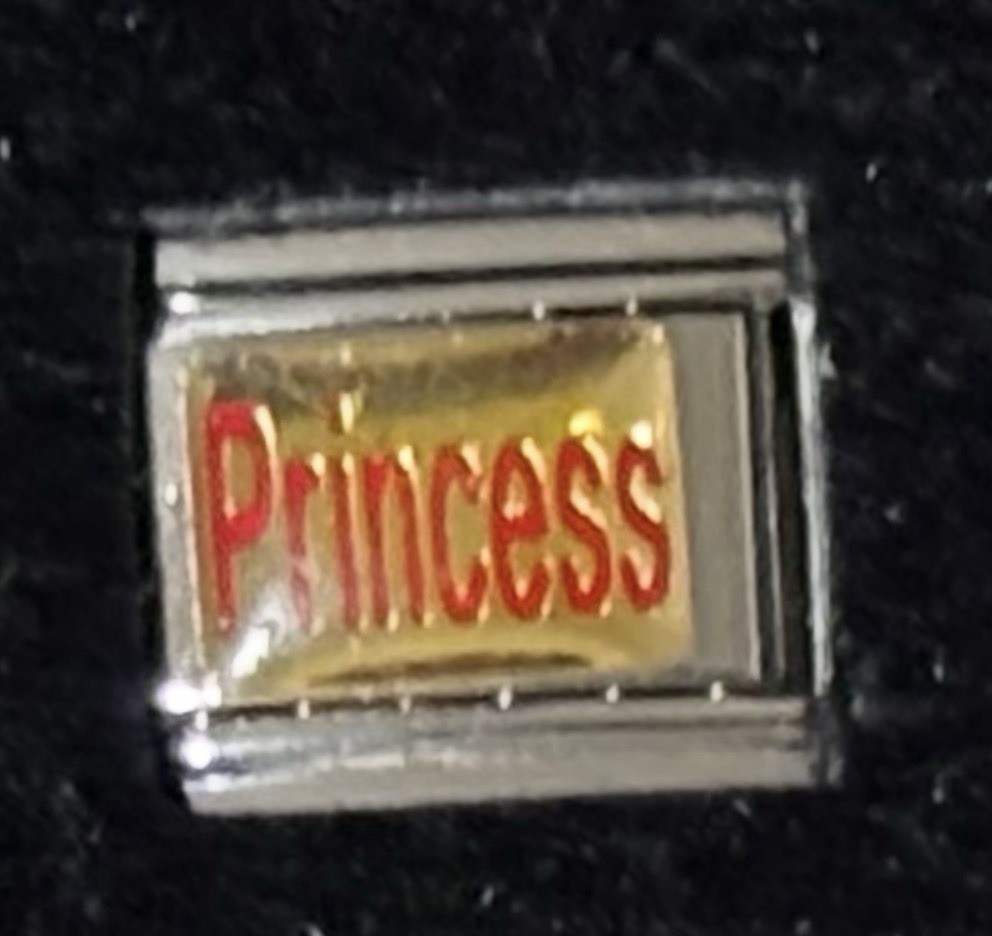 Princess Italian Charm Enamel Link 9MM K2017