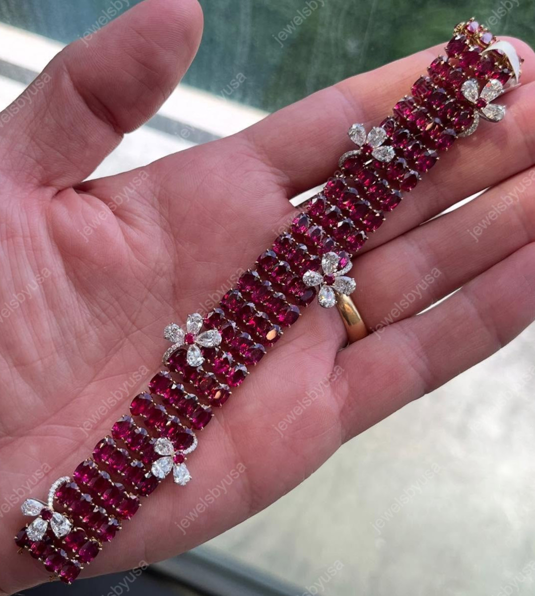 Women’s Classic Party Wear Bracelet Cubic Zirconia 2-Tone 925 Sterling Silver