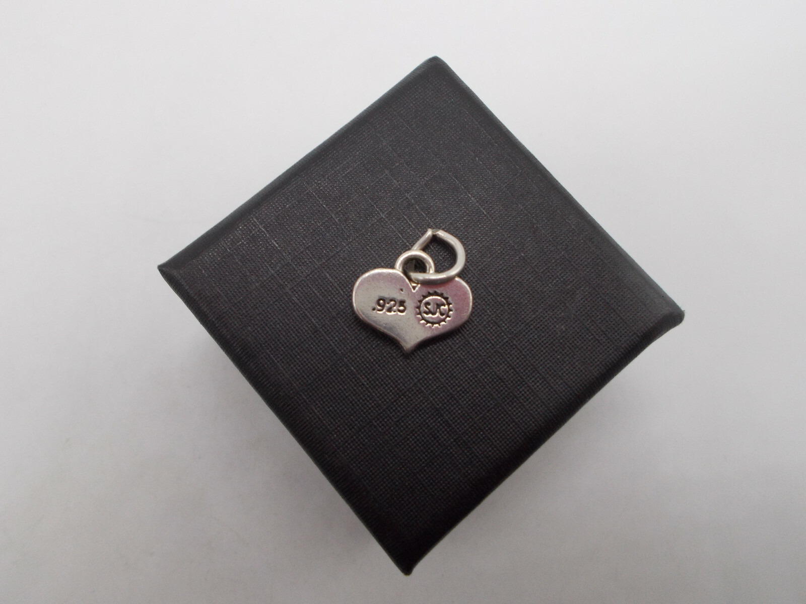SJC STERLING SILVER “I LOVE U.S.A.” HEART CHARM WITH JUMP RING 250TH