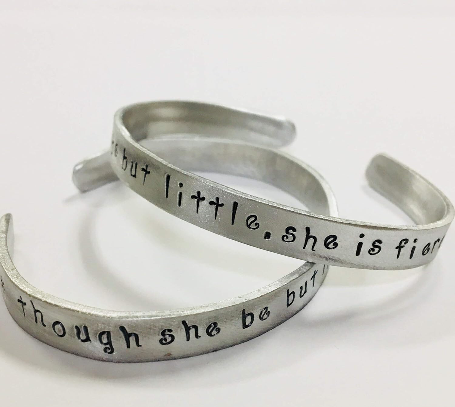 Though she be but little, she is fierce, Shakespeare bracelet, FREE SHIPPING