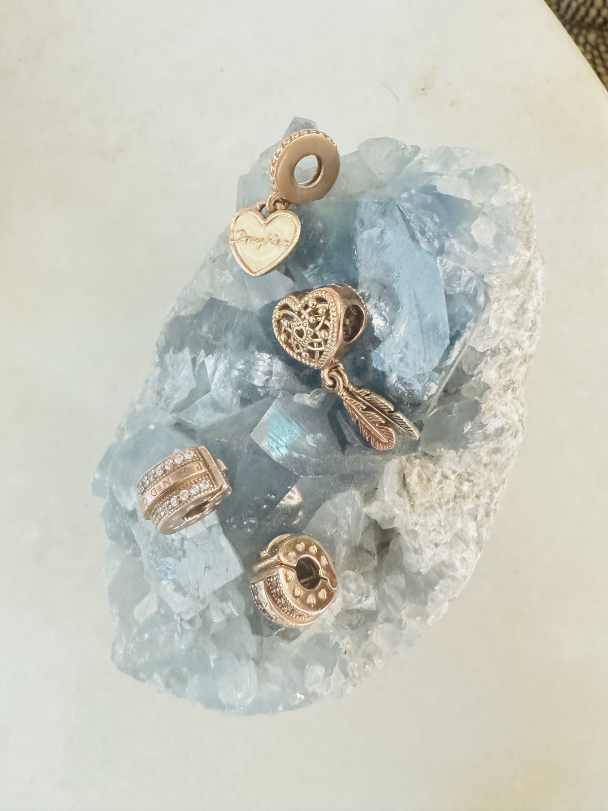 Authentic Pandora Rose Gold Charms Set Of 4
