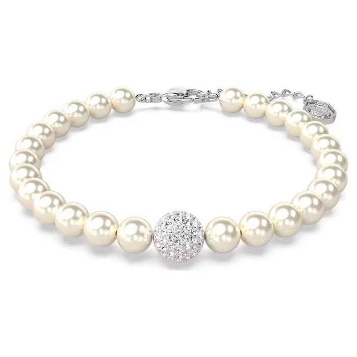 Swarovski Elements Remix Pearl Bracelet Women Crystal Elegant Jewelry Gift