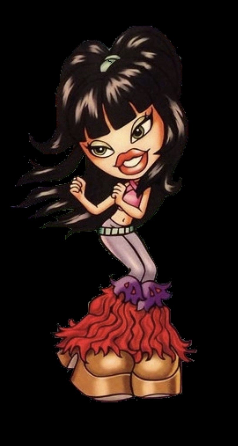 #1/3 BRATZ “JADE” “KOOL CAT” Face ORIGINAL Italia CHARM Collection Link 9mm