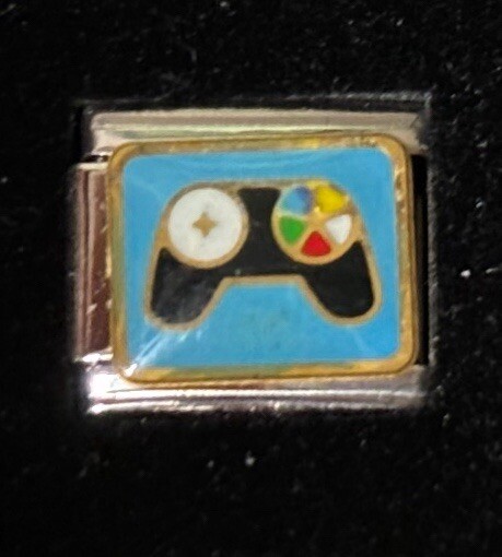 Game Gaming Controller Italian Charm Enamel Link 9MM K45-2