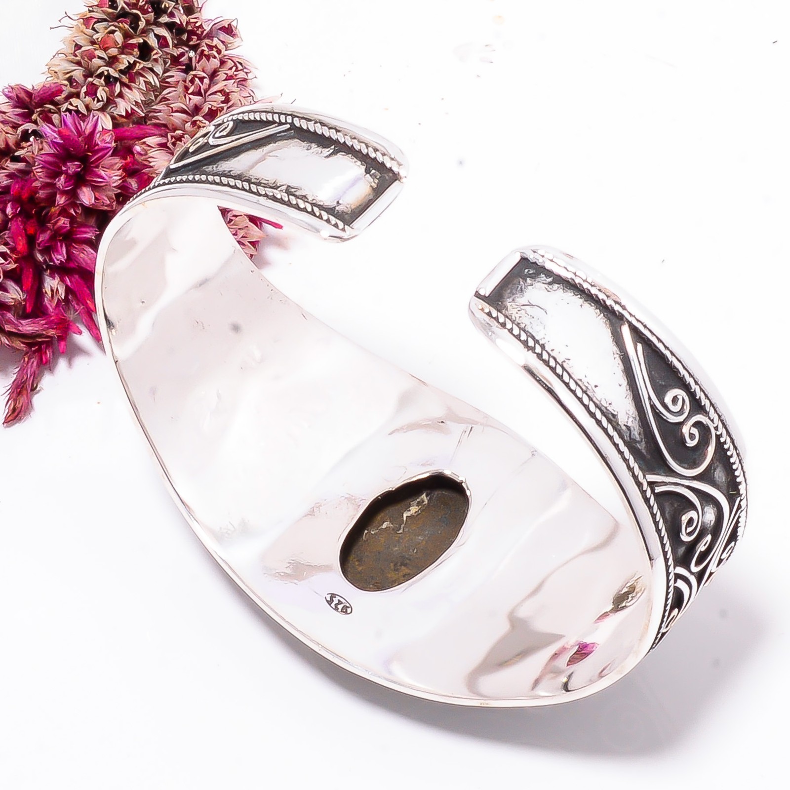 Healer’S Gold Apache Gold 925 Sterling Silver Bali Cuff|C968558752
