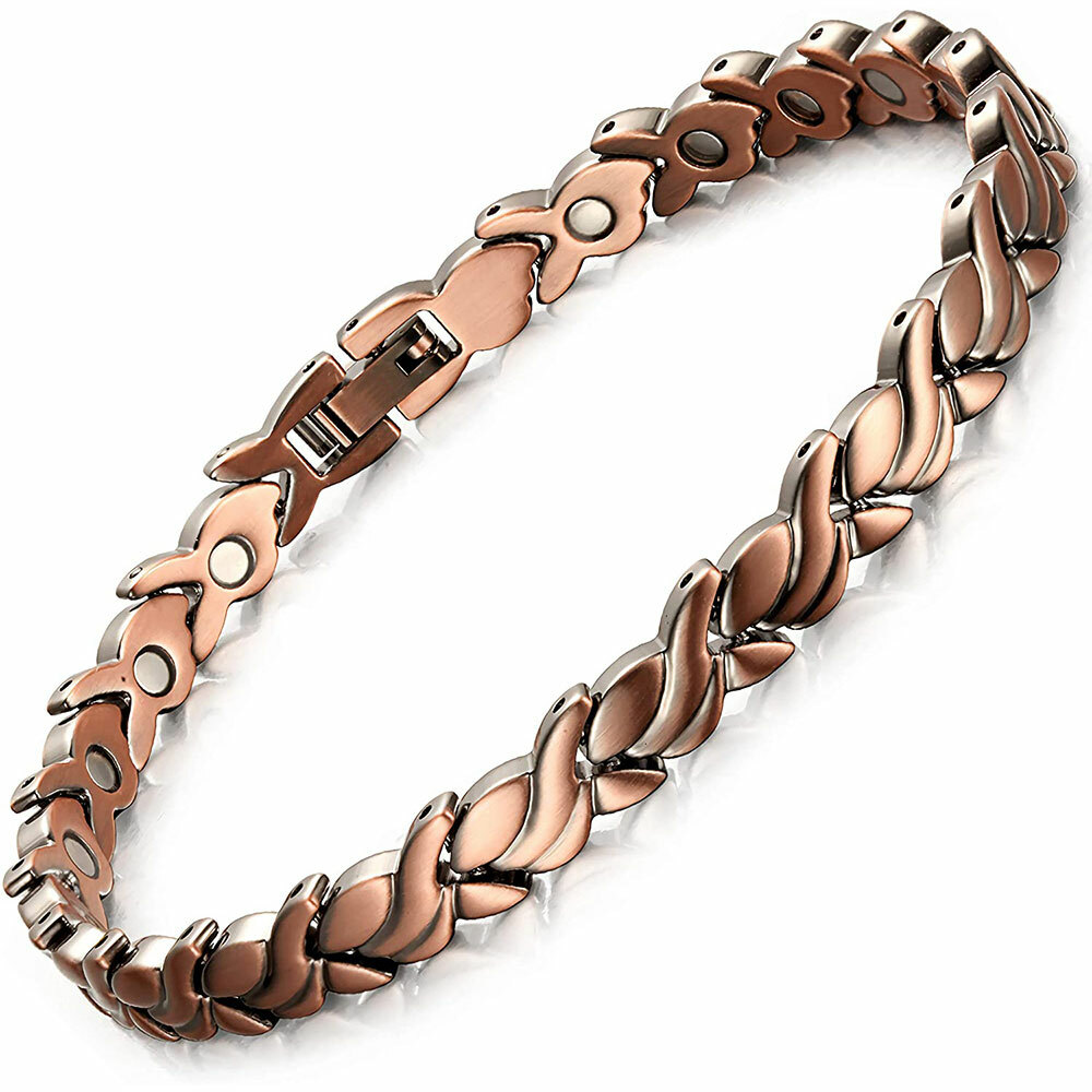 SUPER STRONG Pure Copper Arthritis Therapy Magnetic Bracelet Women Handmade USA