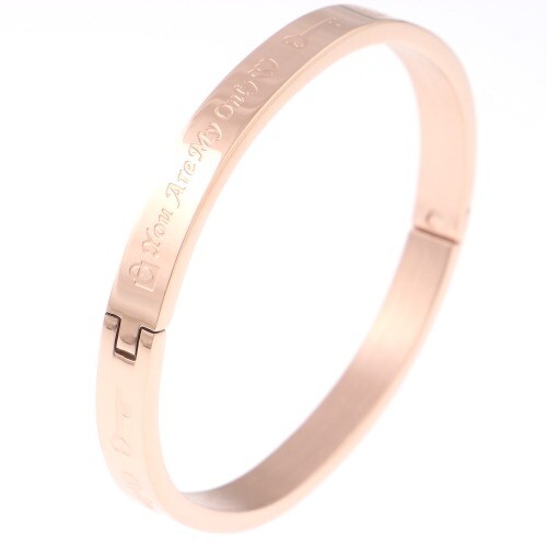 New Copper Tone Metal Fold Over Bracelet WDB016-COP