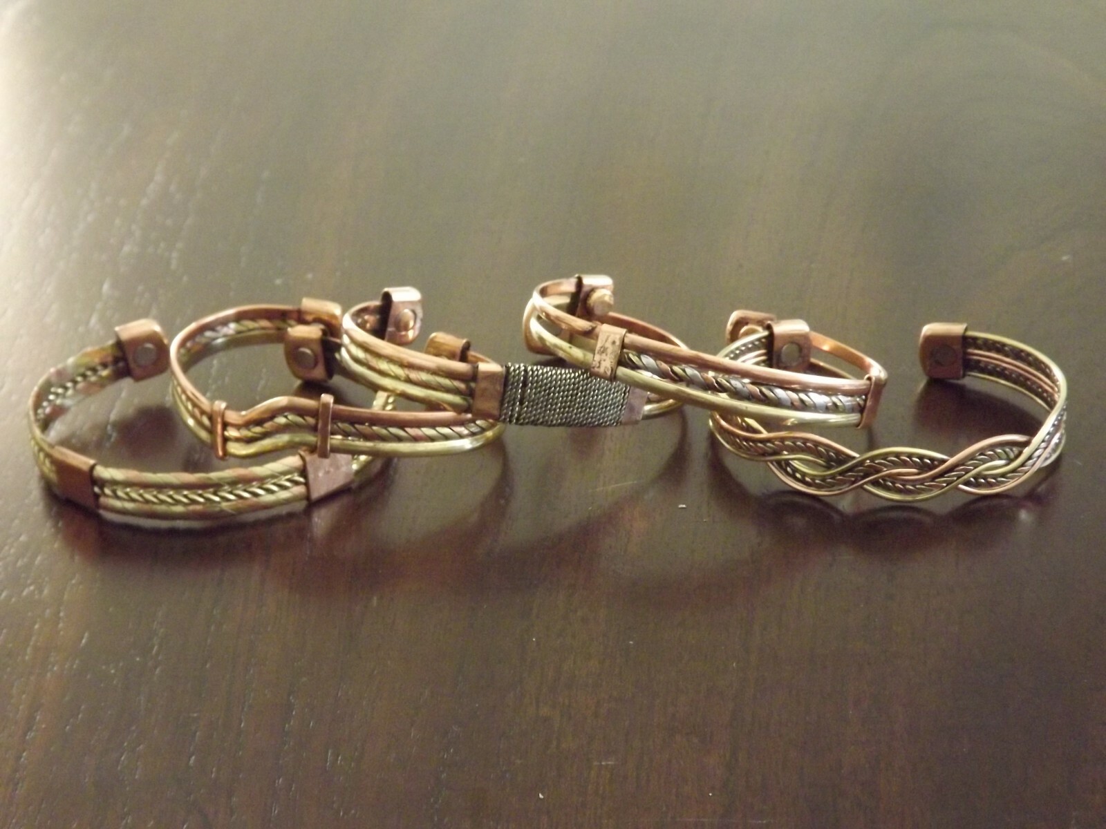 Vintage Copper Magnetic Bracelet Arthritis Pain Therapy Energy Cuff Bangle