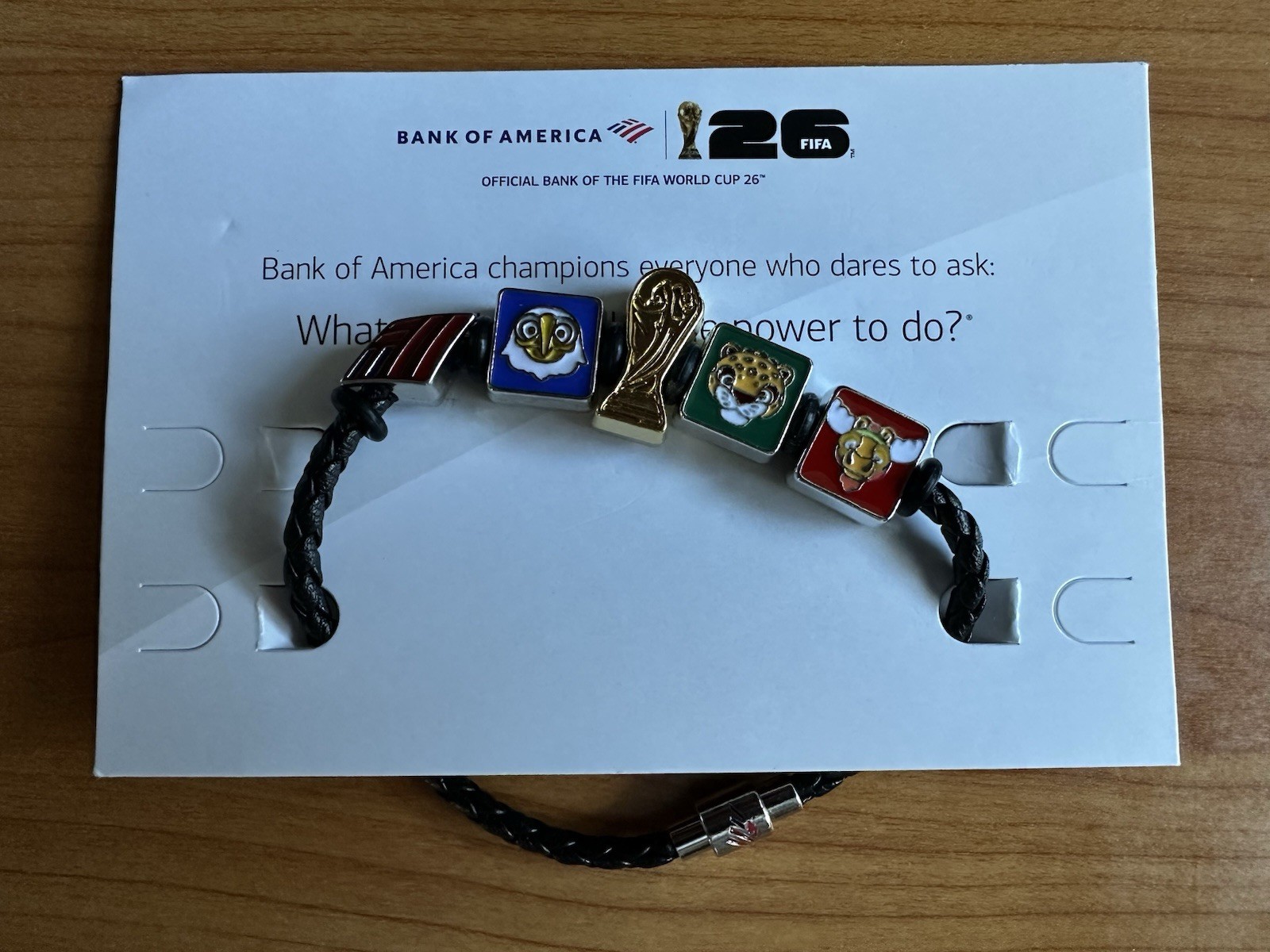 Bank of America FIFA World Cup 2026 Cord Charm Bracelet (Large)