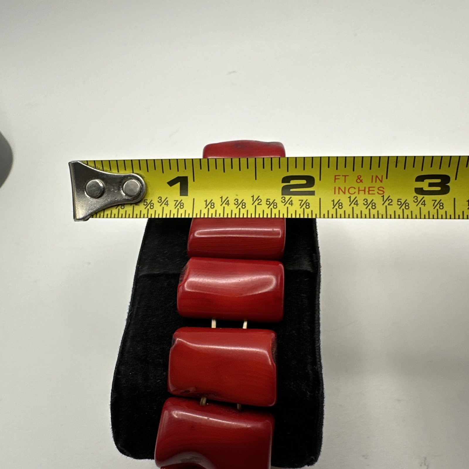 Vintage Red Bamboo Coral Bracelet Free Shipping