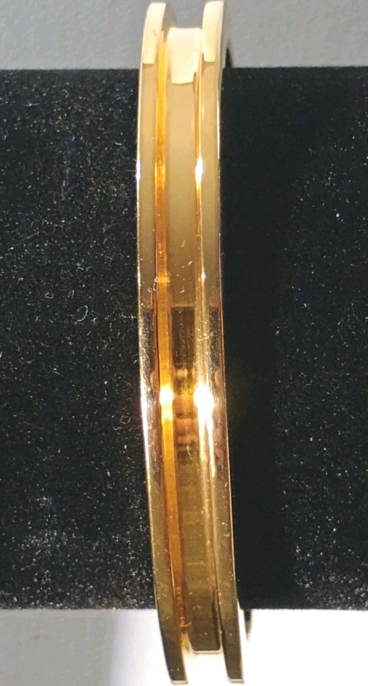 SW Gold Tone Ponytail Tie Holder Cuff Bracelet
