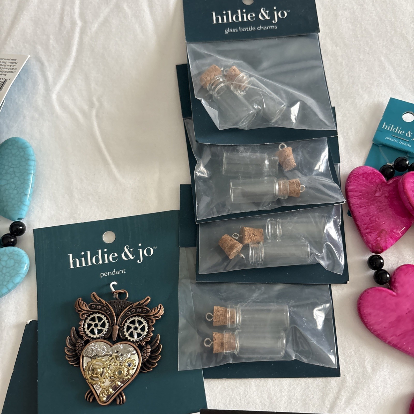 New Large Lot Of Hildie & Jo Charms Beads Pendants
