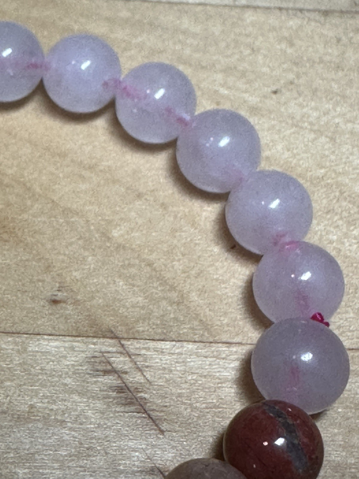 Natural Rose Quartz 7 Chakra Healing Crystal Bracelet Genuine Gemstone Stretch