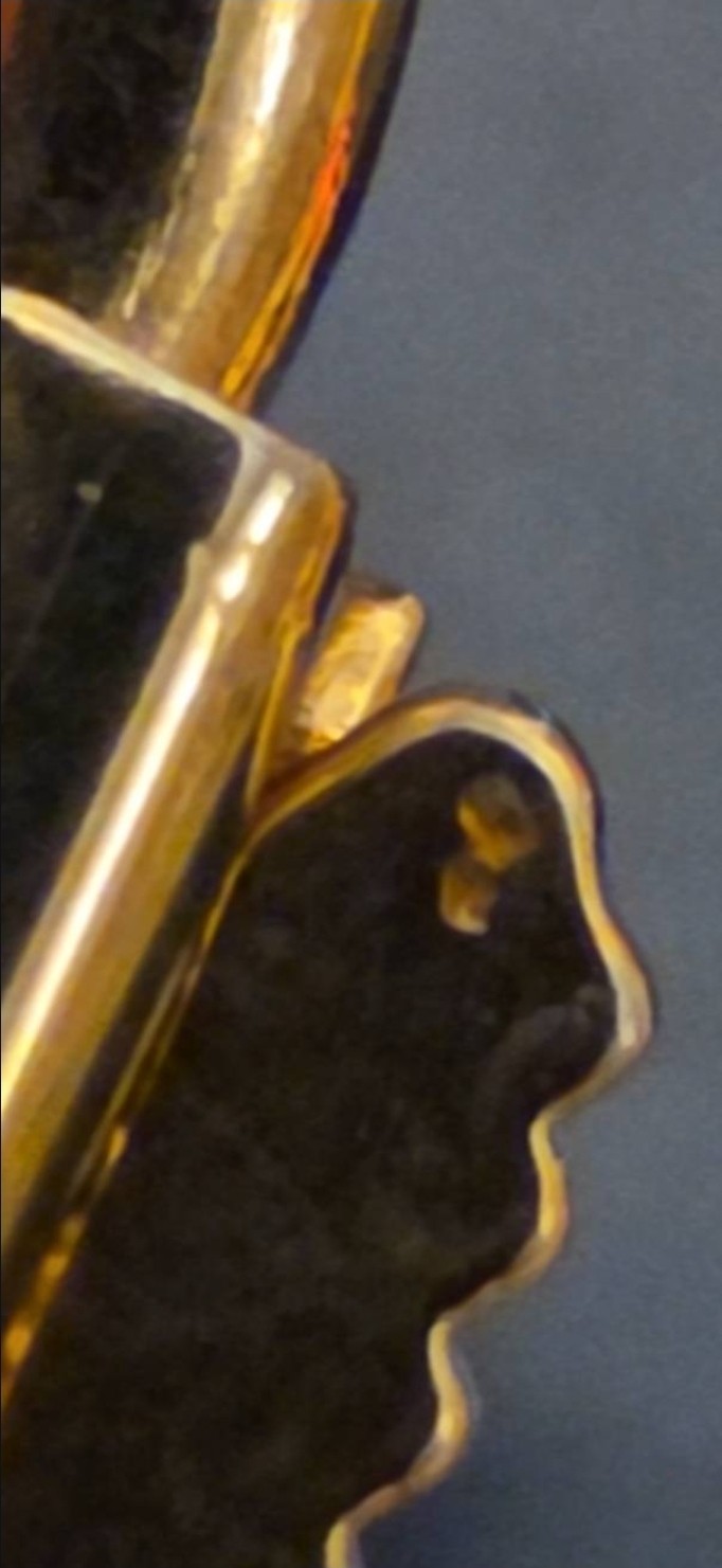 Vtg 1950s Anson Twin Lock ID Bracelet Gold Tone Chunky 33g Curb Chain BLANK