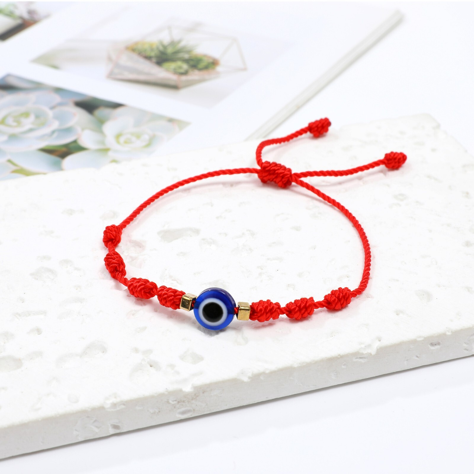 3Pcs/set 7 Knots Evil eye Red String Protection Lucky Macrame Women Men Bracelet