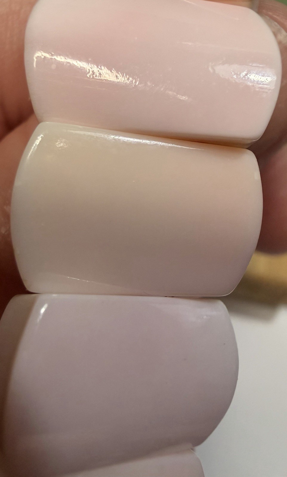 Genuine pink Conch shell Stretch bracelet 6.5 Inch