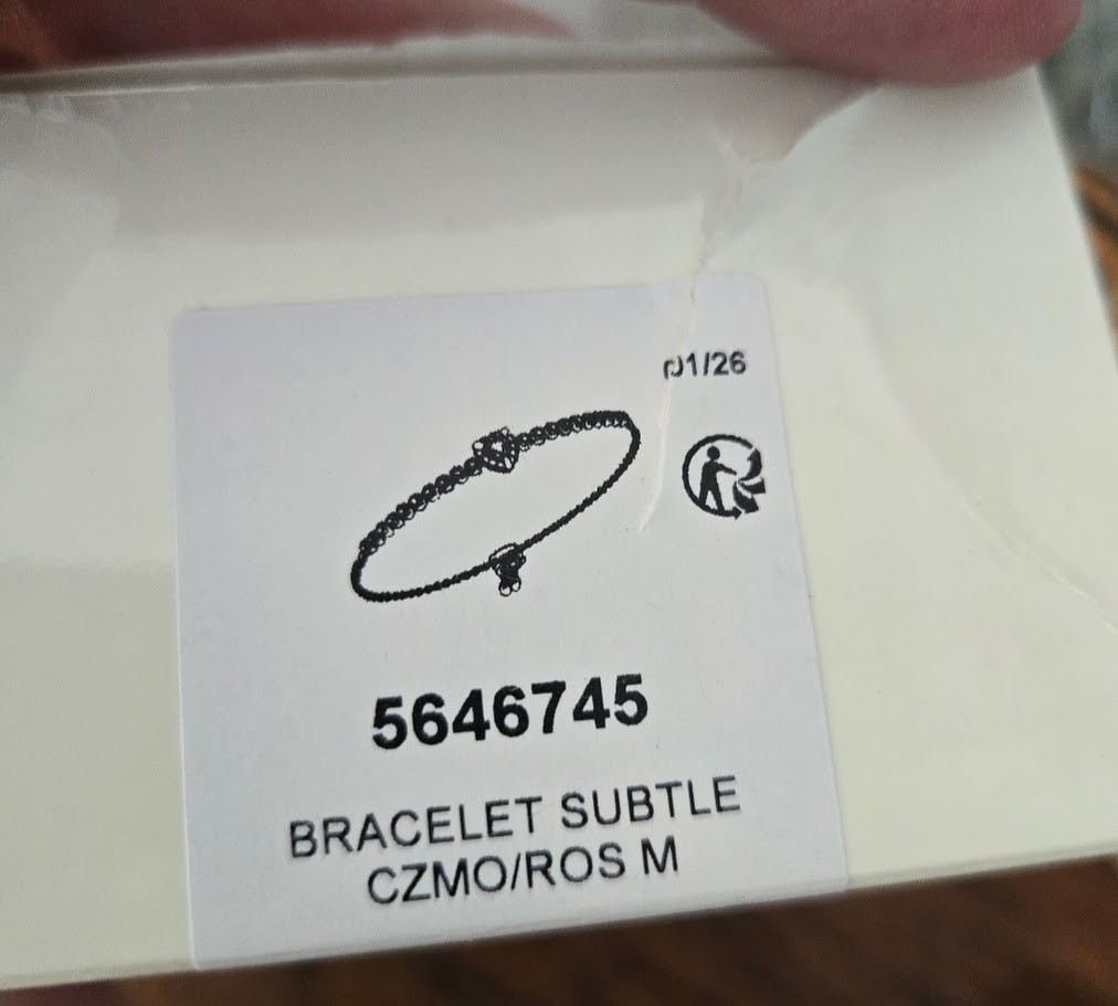 Swarovski One Heart Bracelet Pink Crystal 18K Rose Gold Finish 5646745 M NIB