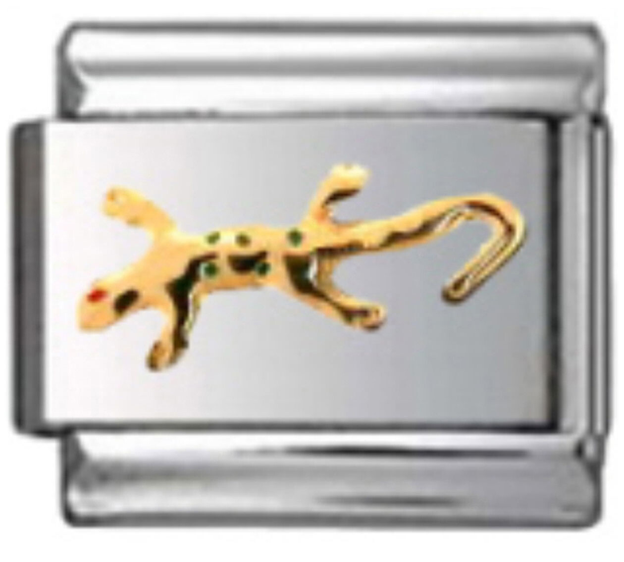GECKO LIZARD Enamel Italian 9mm Charm AN016 Fits Traditional Classic