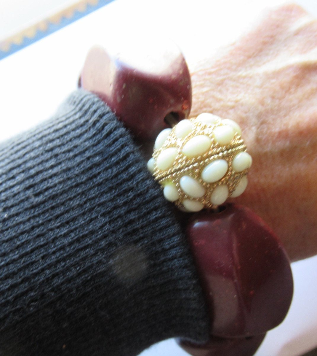 Chunky Acrylic statement bracelet