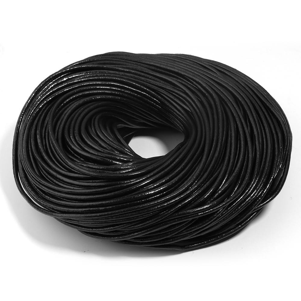 1/1.5/2/2.5/3/4mm 3 Color Genuine Cow Leather Round Thong Cord Diy Bracelet Find