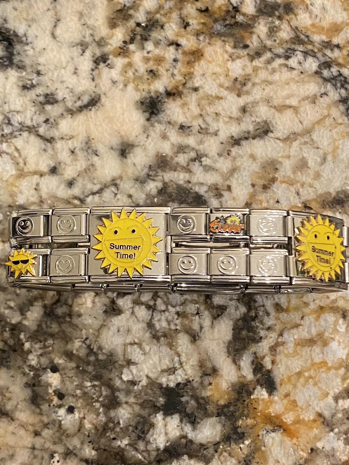 9mm & 18mm Summer Sun Italian Charm Bracelet New