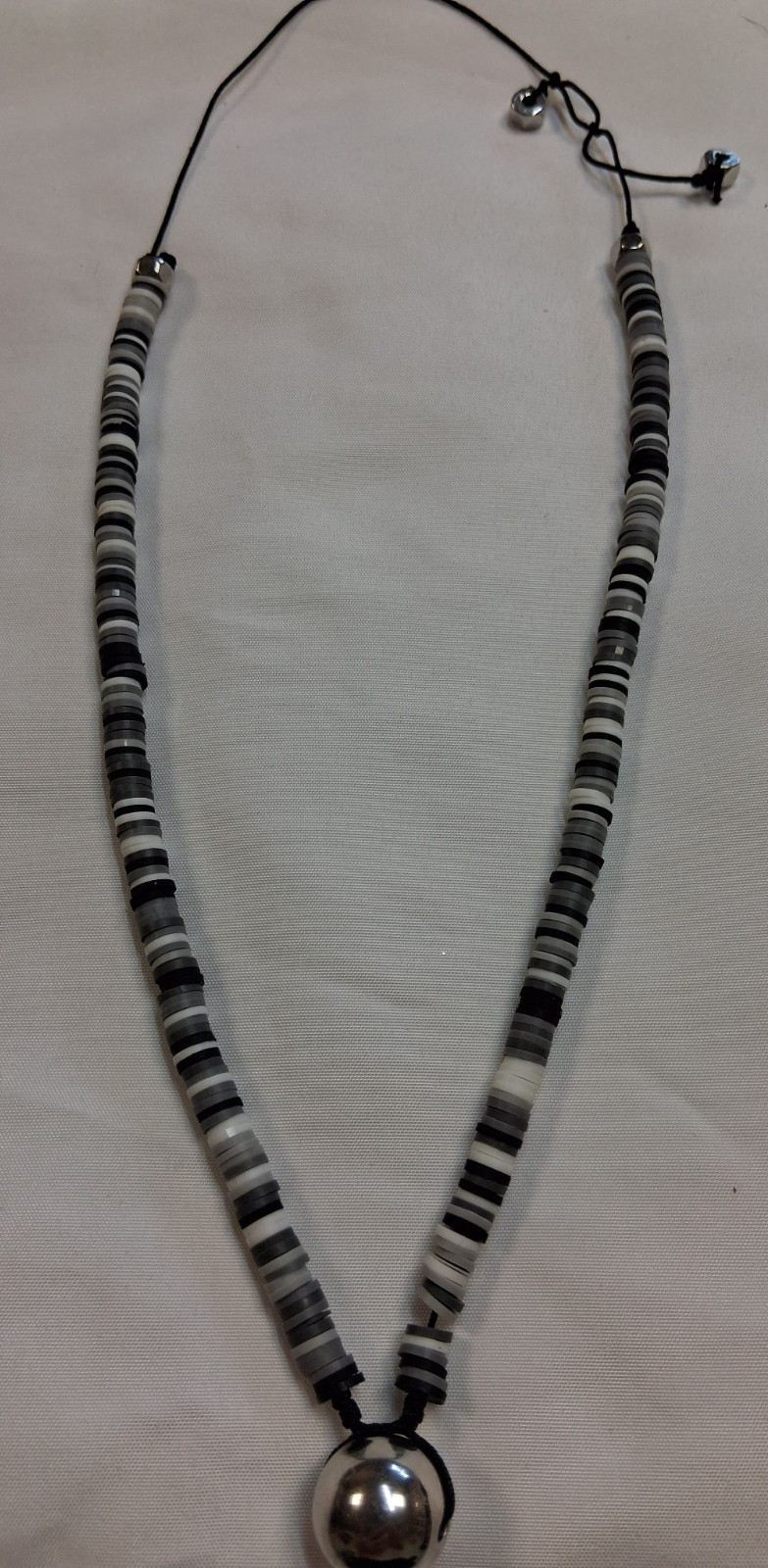 Stretch Bracelet and Nylon Black Cord Necklace, Halloween, Jack-O-Lantern, #Z10