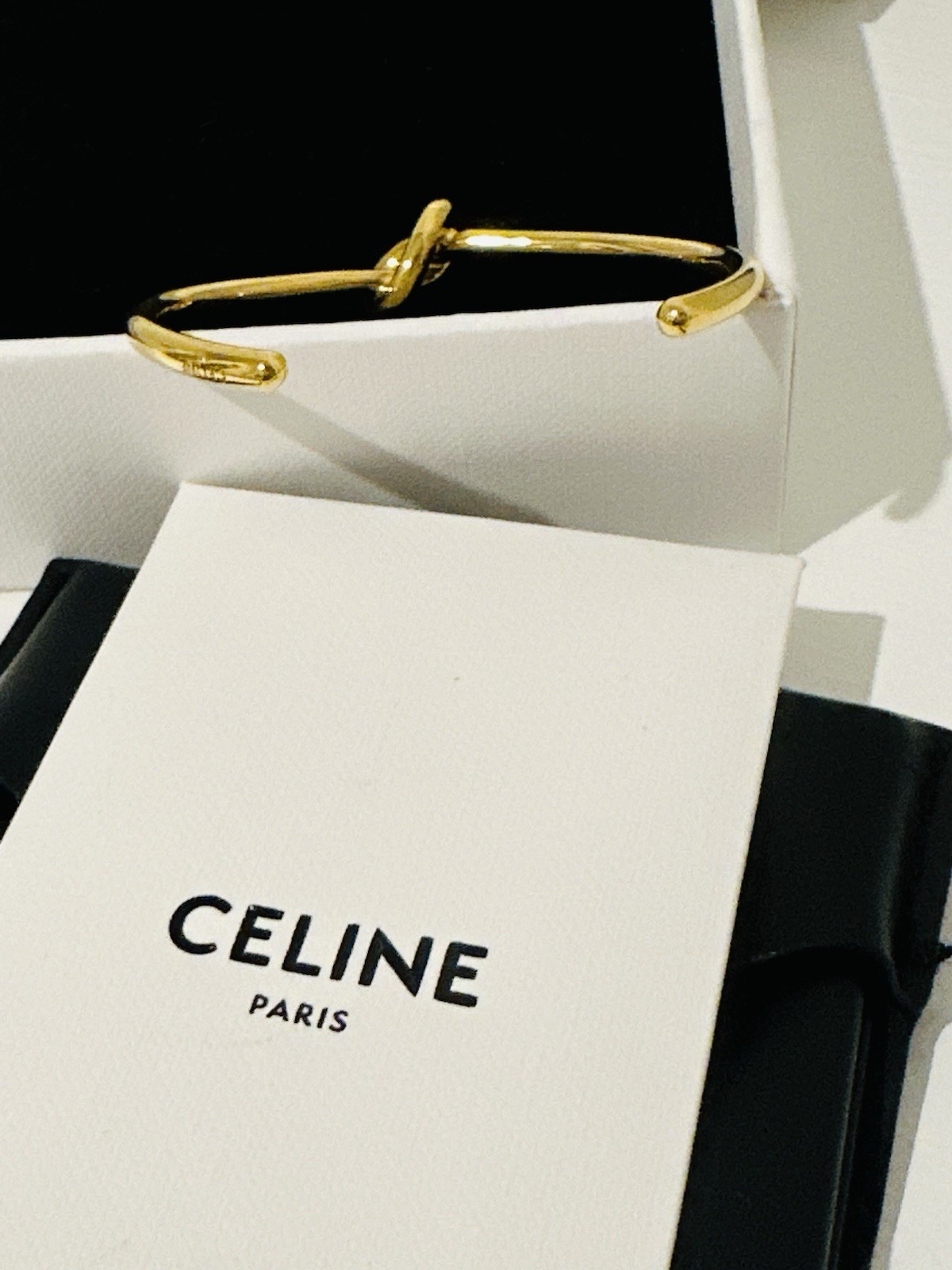 Celine Knot Extra-Thin Bracelet Bangle- Authentic Excellent Condition