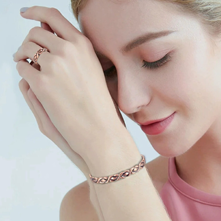 3X Ultra Strength Magnetic Pure Copper Bracelet Healing Arthritis Therapy Cuff