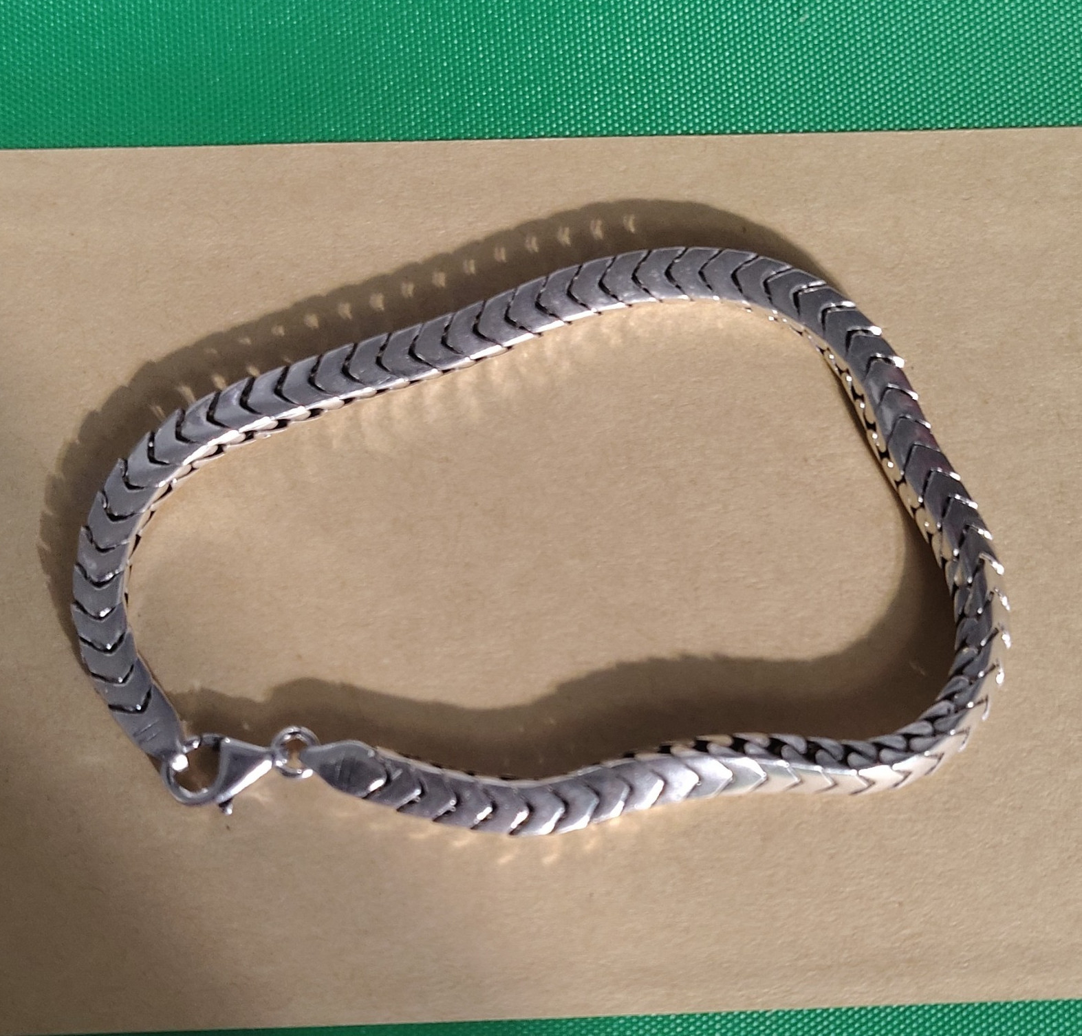 925 8-in 4 Mm Franco Bracelet For Men 16 And A Half Grams Of Solid Silver