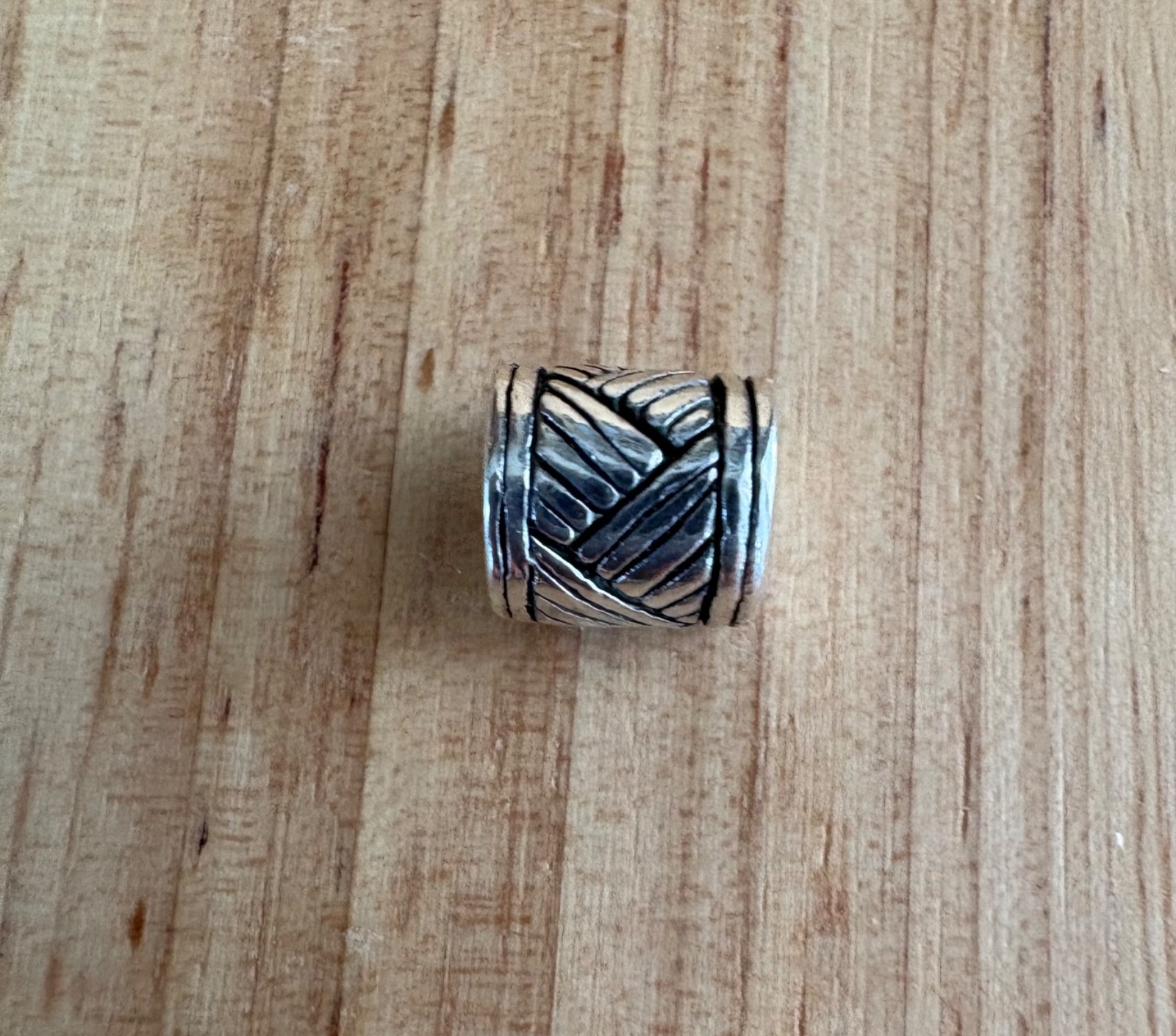 Trollbeads World Tour Sterling Silver Africa Drum Beat Limited Edition Bead RARE