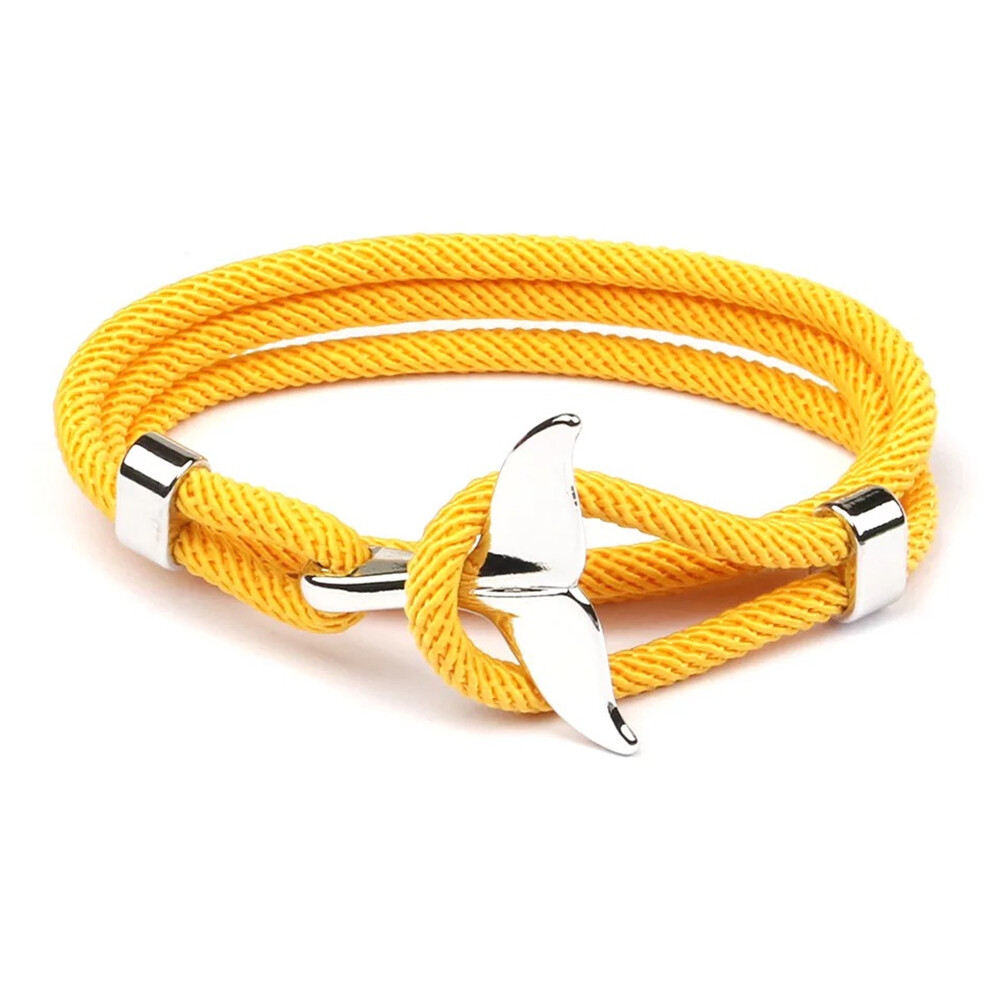 Whale Tail Unisex Nylon Milan Cord Nylon Rope Wrap Bracelet for Men and Women
