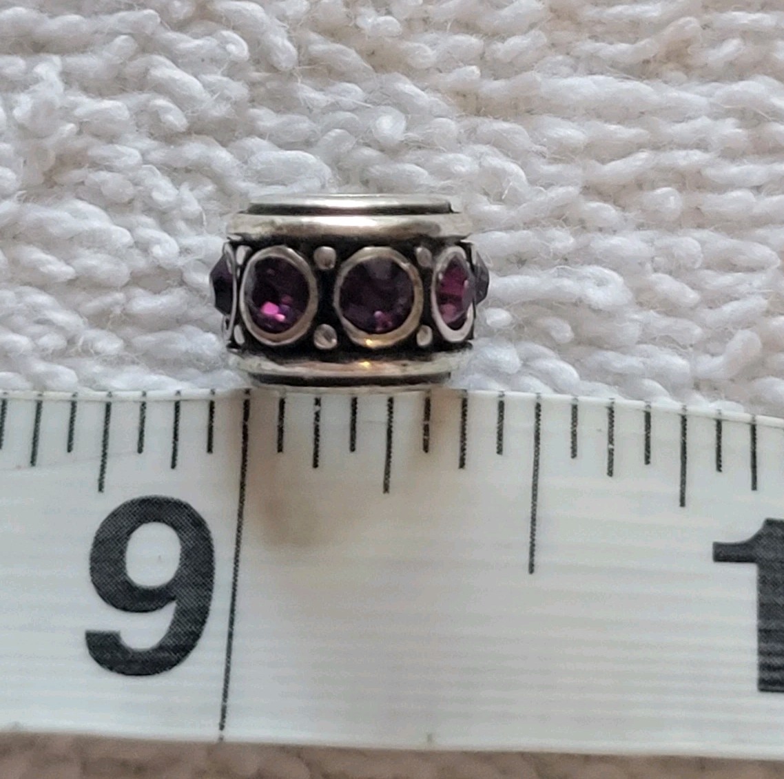 Brighton Lot Of 2 Glam Spacer Beads Purple NWOT Retired