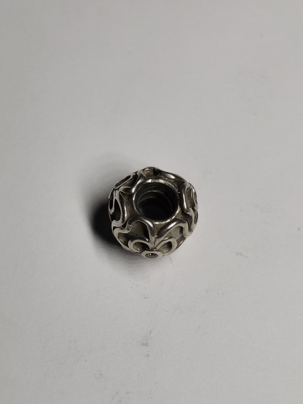 Pandora Charm Brown Flower Floral Lattice – 790413Bcz retired Authentic Ale 925