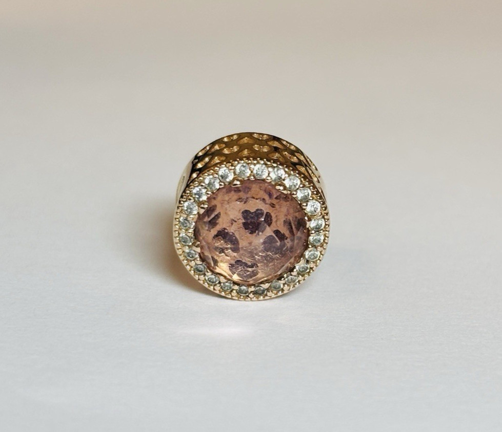 Pandora 12 R Radiant Hearts Blush Pink CZ Charm 781725NBP-.08