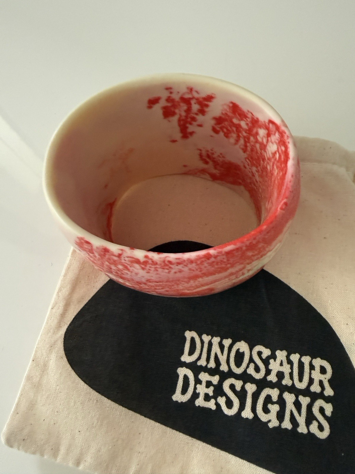 DINOSAUR DESIGNS Extra Large Organic Oval Bangle Resin Bracelet – Strawberry