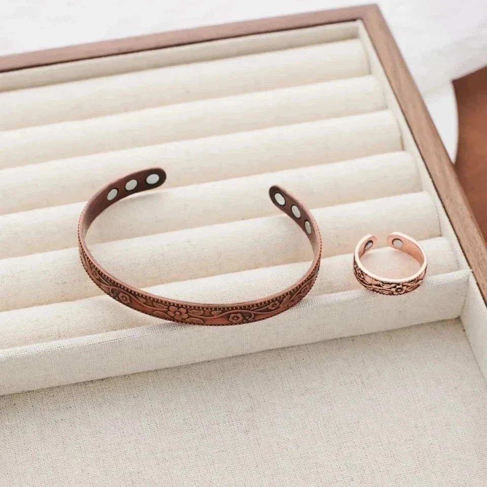 Copper Magnetic Bracelet for Arthritis Pain Relief Powerful Magnets Energy Cuff