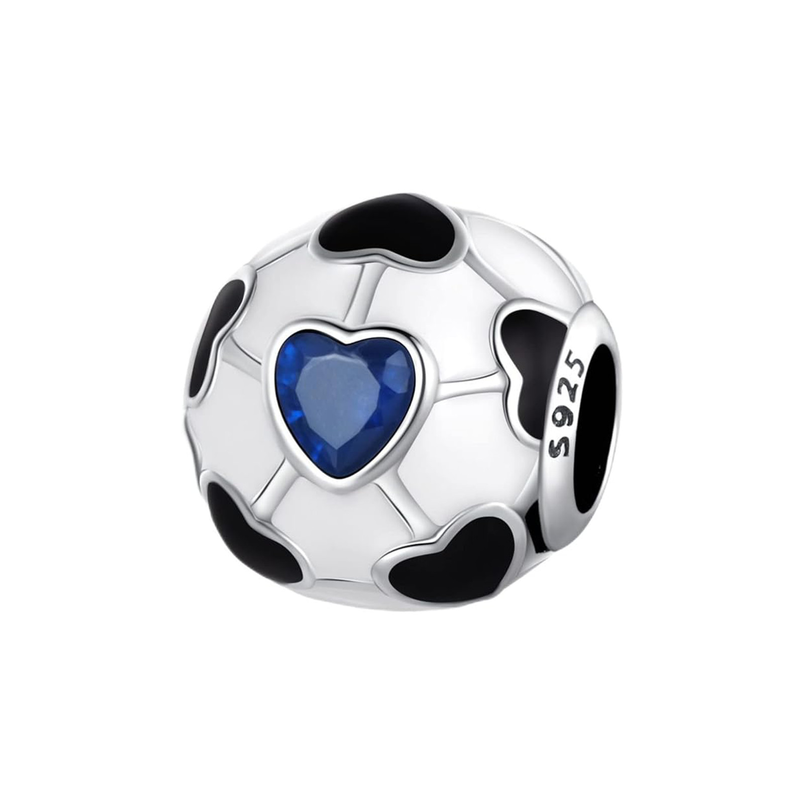 Ball Charm For Bracelet, Soccer Ball Charm, Heart Ball Charm