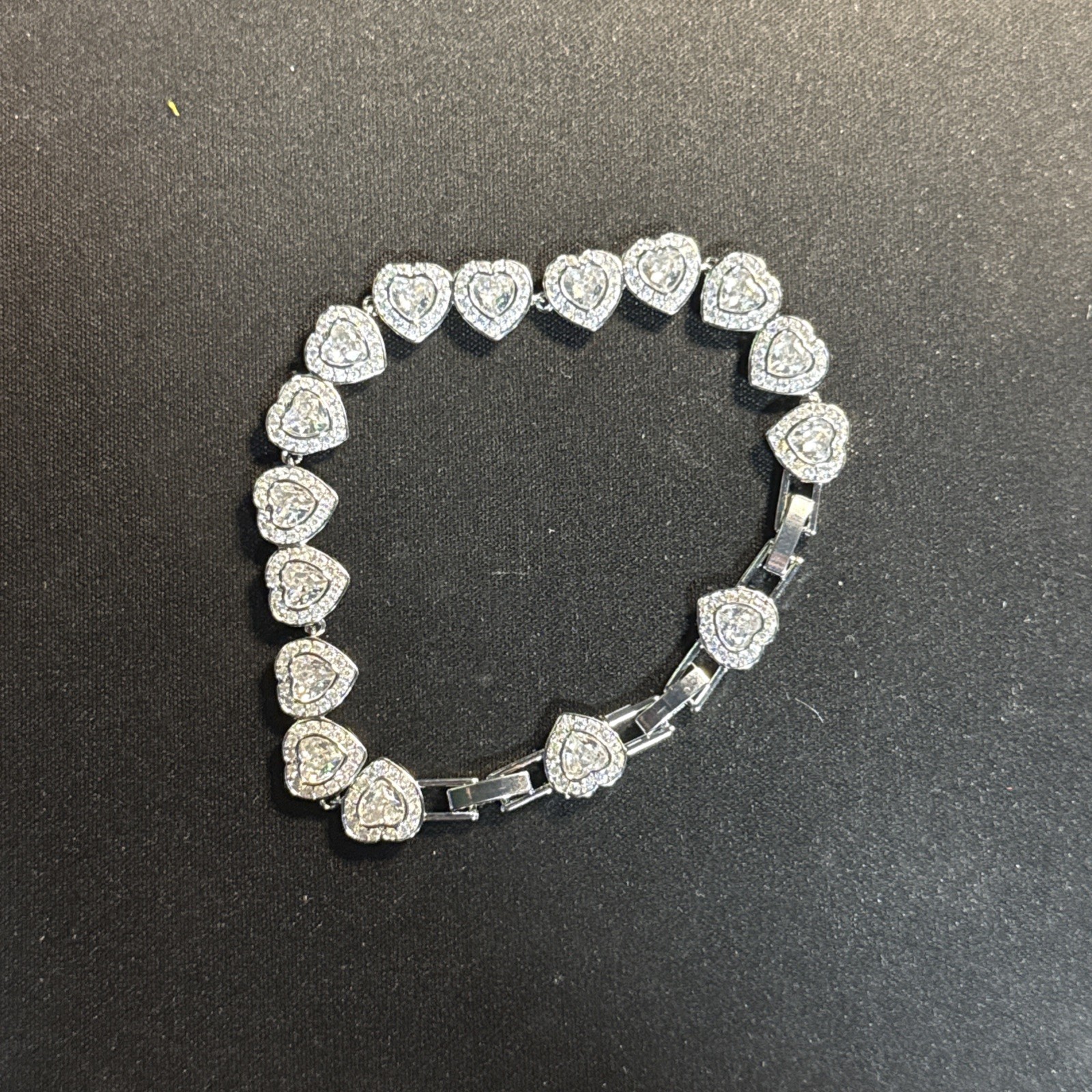 SWAROVSKI x Ariana Grande Heart Tennis Bracelet White Rhodium Plated w/ Box