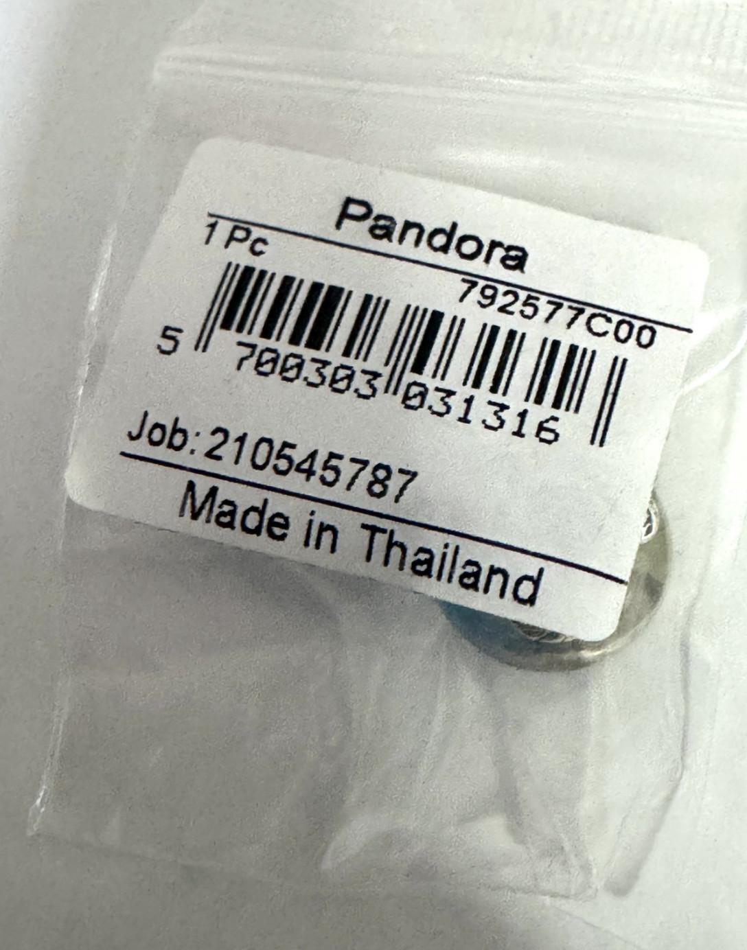 NWT 💕 Pandora Murano Glass and Curved Feather Charm 792577C00