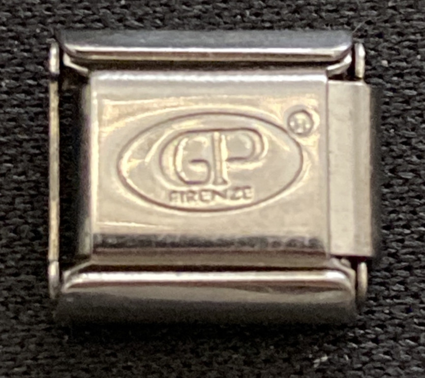 6 – Italian Charm – 9mm – Symbol for Venus / Female Two-Tone Gold / Silver